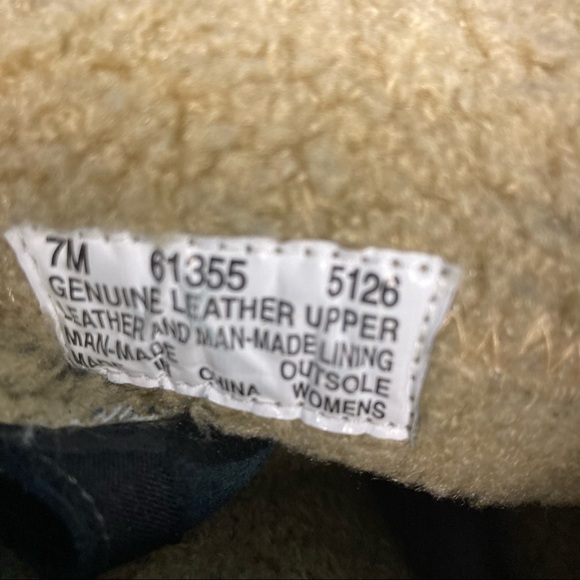 TIMBERLAND Sz 7 Suede Sherpa Lined  Lace-up Comfort Boots - Picture 13 of 15